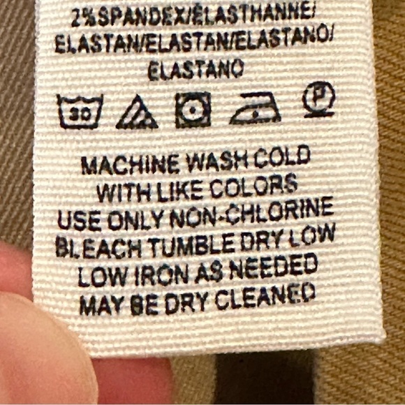 Free People Women’s Modern Femme Khaki Golden Denim Jean Short Mini Skirt Sz 10 - Picture 6 of 6